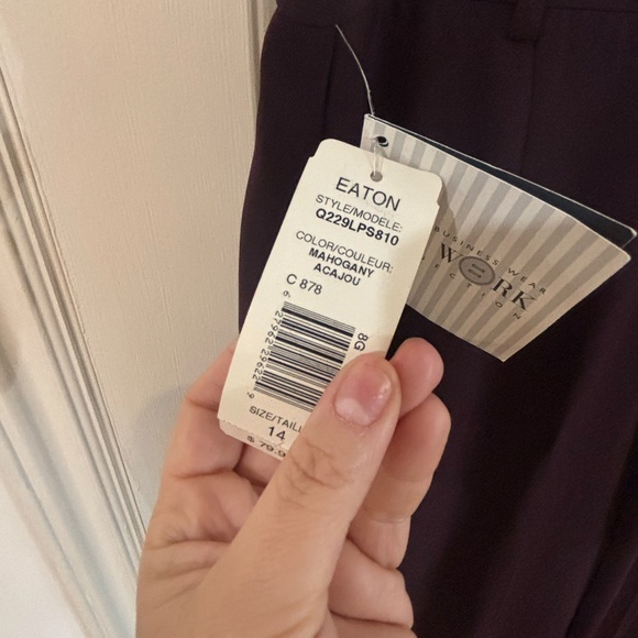 vintage brown widish leg pants nWT * accepting offers - Picture 2 of 9